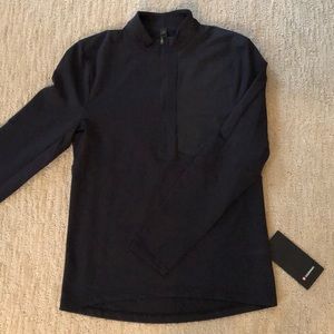 New Men’s Lulu Lemon Division 1/2 Zip Black size S